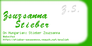 zsuzsanna stieber business card